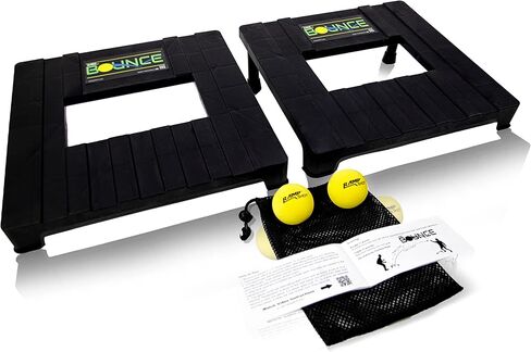 RampShot BOUNCE- Played Outdoors, Indoors, Yard, Beach, Tailgate, Park - Includes 2 Balls, Stickers and Rule Book - Great Family Game in Saudi Arabia