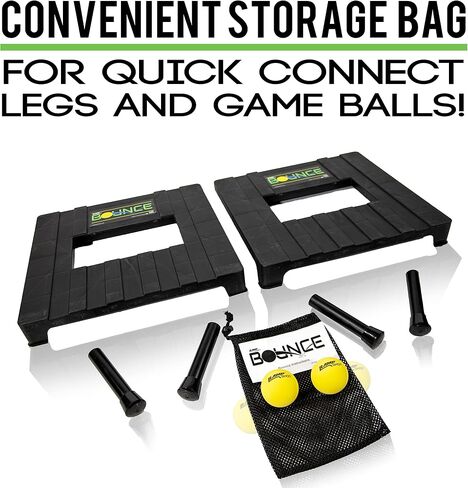 RampShot BOUNCE- Played Outdoors, Indoors, Yard, Beach, Tailgate, Park - Includes 2 Balls, Stickers and Rule Book - Great Family Game in Saudi Arabia