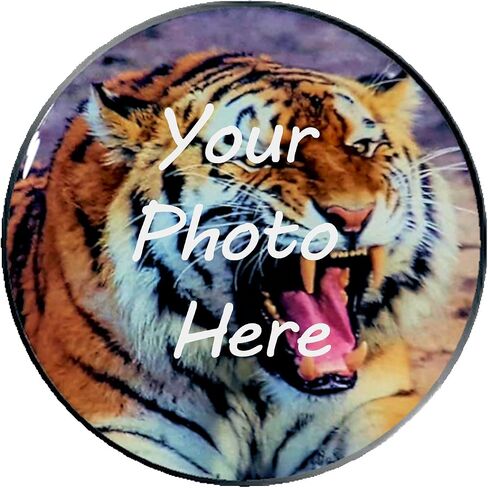 Super Jumbo Golf Ball Marker - Extra Large 2" Diameter Golf Ball Marker Customized with Your Photo - Silver or Black Larger Than Poker Chip Ball Marker in Kuwait