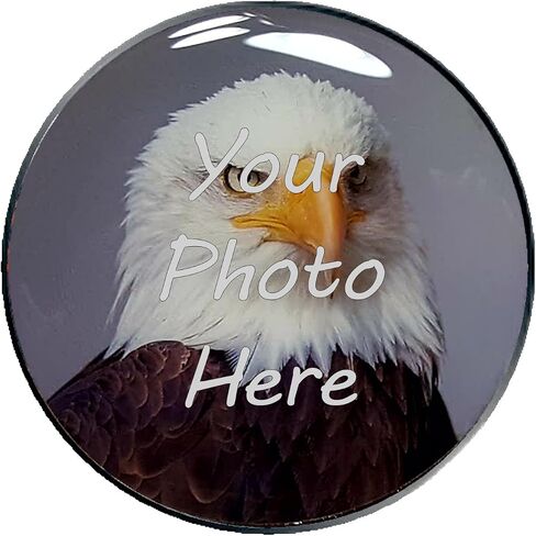 Super Jumbo Golf Ball Marker - Extra Large 2" Diameter Golf Ball Marker Customized with Your Photo - Silver or Black Larger Than Poker Chip Ball Marker in Kuwait