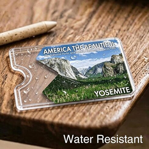 America The Beautiful Pass Sleeve, National Park Pass Card Cover, Yosemite in Saudi Arabia