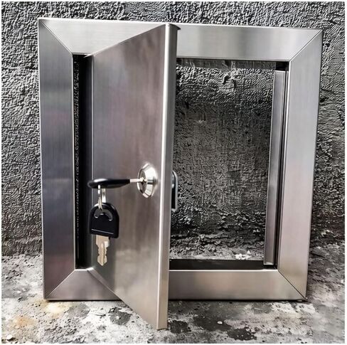 304 Stainless Steel Access Door, 4-30 inch Small Inspection Door with Rotary Lock & 2 Keys, Wall/Ceiling Mounted for Drywall, Electrical & Plumbing (31x61cm/12x24) in Kuwait