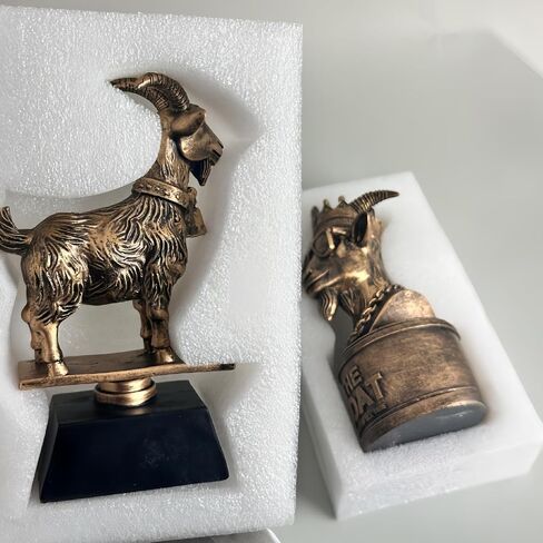 Goat Trophy 6.7" The Goat Funny Trophy Award for World Cup Fantasy Football, Sports Office Team MVP, Best Player Trophy, Achievement Gift, Fan Collectible in Kuwait