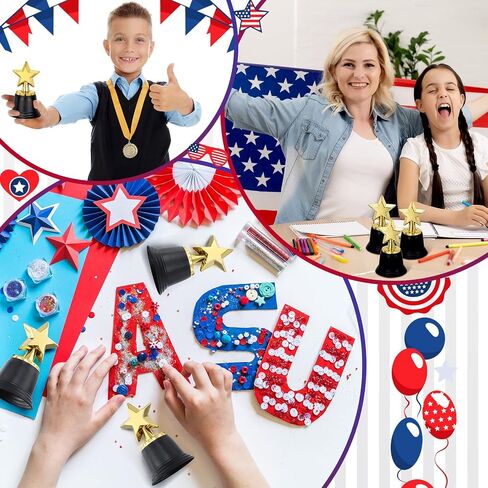 Fumete 60 Pcs Mini Star Trophy Awards 4.5 Inch Plastic Gold Award Trophies Participation Trophy for Adults Kids Classroom School Party Favors Rewards Winning Prizes Competitions Goodie Bags in Kuwait