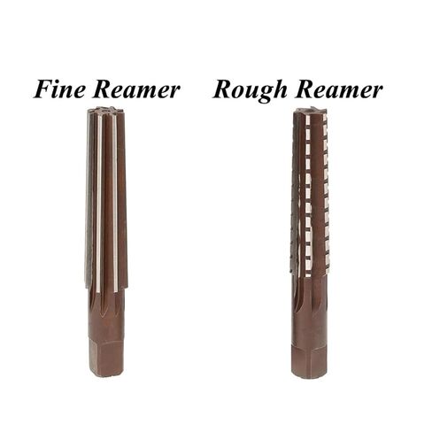 MT1-MT5 High Speed Steel Morse Taper Reamer, Fine/Rough Edge Hand Reamer for Milling Finishing Cutter Tool(MT1(Fine Rough)) in Kuwait