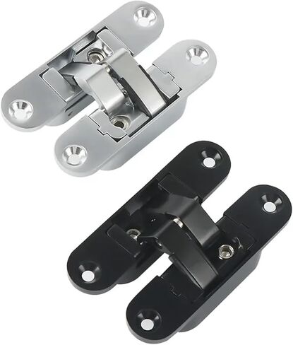 Invisible Door Hinge Concealed 3D Adjustable Hidden Cross Outward Opening Installation 1Pcs in Kuwait