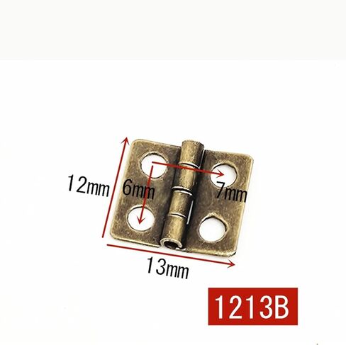 Mini Heavy Duty Case Dollhouse Cabinet Door Small Hinge Furniture Fittings Decoration 20Pcs(Bronze 20pcs) in Kuwait
