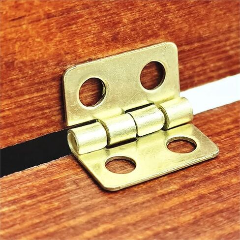 Mini Heavy Duty Case Dollhouse Cabinet Door Small Hinge Furniture Fittings Decoration 20Pcs(Bronze 20pcs) in Kuwait