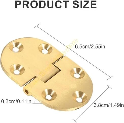 Tray Hinges Round Edges Comes D7WE 2Pcs in Kuwait