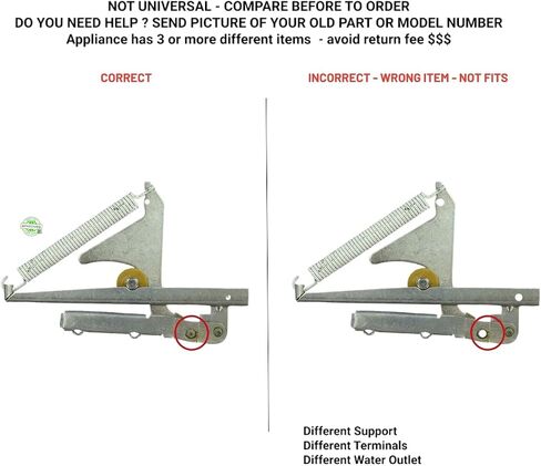 WP74011141 CKD011141X compatible with Maytag Self Cleaning Free Standing Electric Range Whirlpool Oven Door Hinge fits old number WP74011141 in Kuwait