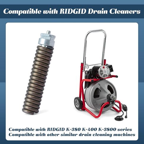 91042 Cable Repair Coupling Compatible with RIDGID K-380 K-400 K-3800 Drain Cleaner Fittings 1/2-Inch Inner Wound Solid Core Drain Cable Coupling, End Repair Connector Twist-On Replacement in Kuwait