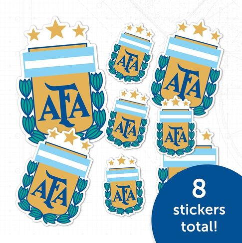 Desert Cactus Argentine Football Association Sticker Decal Vinyl AFA Argentina Albiceleste Soccer Laptop Water Bottle Car Scrapbook (Type 3-1) in Kuwait