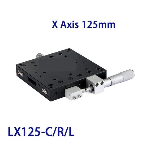 X محور 125x125 مللي متر حواف منصة دليل المراحل الخطية تحمل ضبط طاولة منزلقة عبر السكك الحديدية (LX125-R) in Kuwait