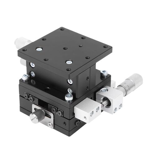 LD60-LM XYZ 3-محاور خطية طاولة منزلق 60x60 مللي متر دليل أفقي الدقة صقل مرحلة التشذيب ضبط انزلاق in Kuwait