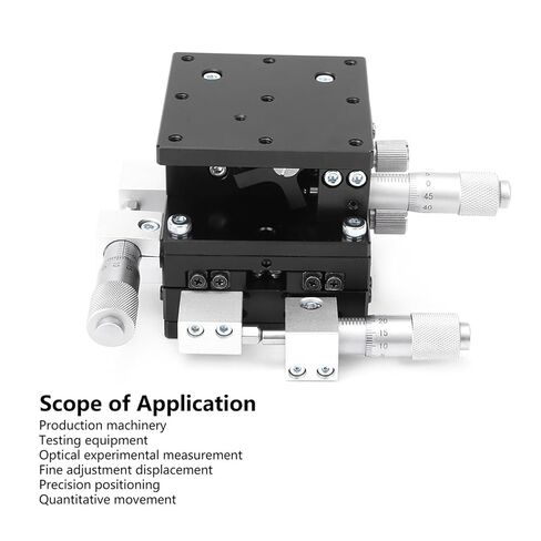 LD60-LM XYZ 3-محاور خطية طاولة منزلق 60x60 مللي متر دليل أفقي الدقة صقل مرحلة التشذيب ضبط انزلاق in Kuwait