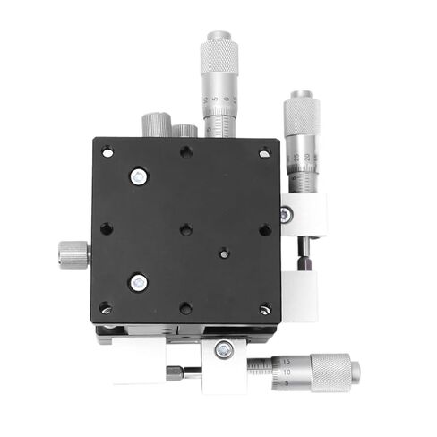 LD60-LM XYZ 3-محاور خطية طاولة منزلق 60x60 مللي متر دليل أفقي الدقة صقل مرحلة التشذيب ضبط انزلاق in Kuwait