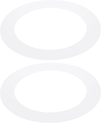 patikil 4 "id 5.5" od حلقة تقليم بلاستيكية، 2 جهاز كمبيوتر شخصى ضوء السقف حلقات goof ماتي غطاء ضوء دائري لاعبا اساسيا الإضاءة لجدار السقف راحة يمكن downlights، شفافة ماتي الأبيض in Kuwait