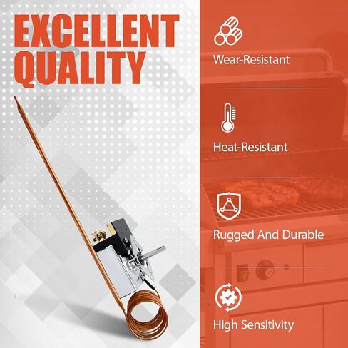 SA-465-36 ترموستات الشواية الكهربائية متوافق مع Star 2T-Z5958 MFG 2T-Z5958 MFG Z5958 AllPoints 46-1368، درجة الحرارة 100F-450F in Kuwait