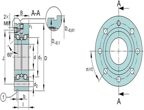 1 قطعة الكرة المسمار دعم تحمل ZKLF3080-2RS ZKLF3080-2Z الزاوي الاتصال اضعا الكرة in Kuwait