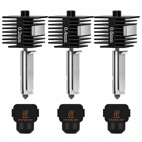 3-Pack Hotend Kit 0.2mm/0.4mm/0.6mm, Replacement Print Head Assembly Compatible with Bambu Lab A1 & A1 Mini 3D Printers in Saudi Arabia
