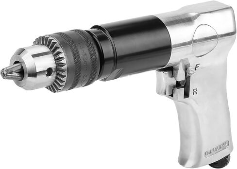 Qinlorgo Air Tool Drillpistol Drills, KP-554 1/2 Type CW CCW Air Drill Pneumatic Drilling Tool 700rpm, Handle Type Reversible Variable Speed Drilling Engraving Grinder in Kuwait