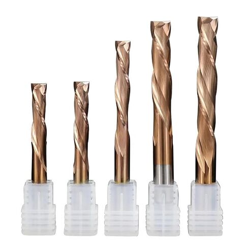 Up Down 3.175/4/5/6/8/10mm Shank Bit Coated 2 Flute Carbide Wood 1Pcs(3.175x3.175x25x55L) in Kuwait