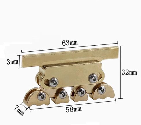 Guitar Fractal Fret Press Repair Tool, Auto Caul Luthier Repair Tool, Sturdy Accessory Adjustable Compact Size Brass Fits 6-25'' Fingerboards in Kuwait