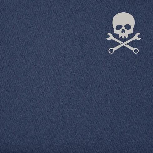 Life is Good Men's Skull Wrench Short Sleeve Crusher Tee, Darkest Blue in Kuwait