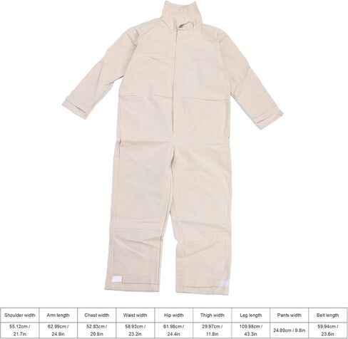 LICAEVEY Sandblasting Protective Canvas Leather Suit Durable Blasting Suit for Painting Cutting Polishing, for Industrial Workers, Canvas Leather, Size 55.12cm/21.7in in Kuwait