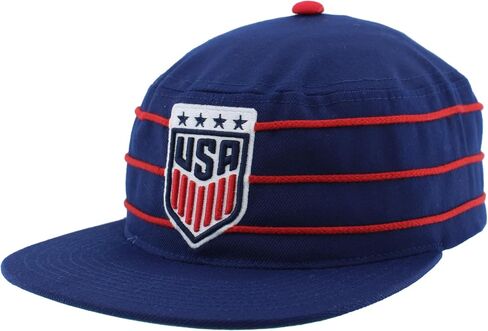 U.S. Soccer Officially Licensed USWNT Adjustable Snapback Hat Flat Bill Vintage Stripe in Kuwait