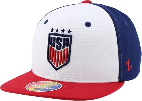 قبعة كرة قدم للسيدات مرخصة رسميًا من USWNT للشباب، قبعة مسطحة بيل كريست in Kuwait
