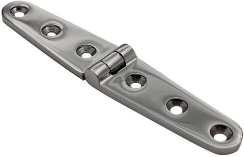 2pcs Strap Hinge with 6 Holes 316 Stainless Steel 152mm Mirror Polish Marine Boat Hardware for Cast Door in Kuwait