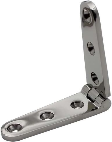 2pcs Strap Hinge with 6 Holes 316 Stainless Steel 152mm Mirror Polish Marine Boat Hardware for Cast Door in Kuwait