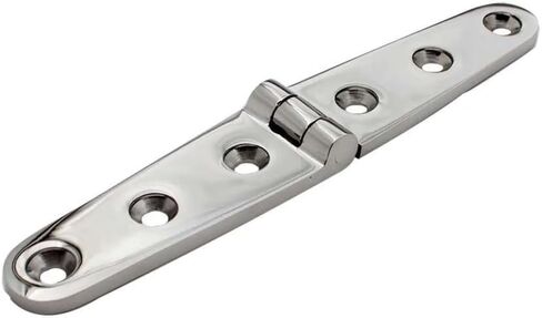 2pcs Strap Hinge with 6 Holes 316 Stainless Steel 152mm Mirror Polish Marine Boat Hardware for Cast Door in Kuwait