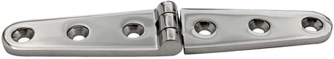 2pcs Strap Hinge with 6 Holes 316 Stainless Steel 152mm Mirror Polish Marine Boat Hardware for Cast Door in Kuwait