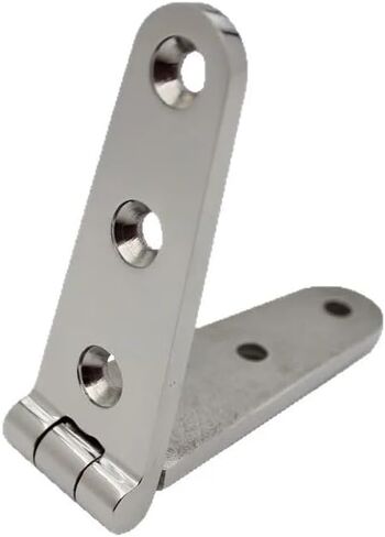 2pcs Strap Hinge with 6 Holes 316 Stainless Steel 152mm Mirror Polish Marine Boat Hardware for Cast Door in Kuwait