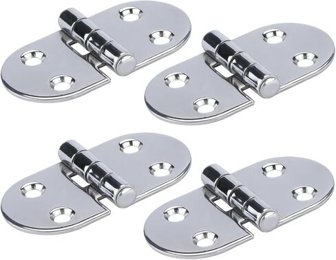 4pcs 3" X 1.5" Stainless Steel Butterfly Hinges Boat Accessories Marine Hardware for Door/Cabinet/Table in Kuwait
