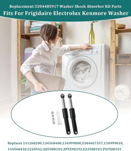 5304485917 Washer Shock Absorber Kit Fits For Frigidaire Electrolux Kenmore,Replaces 131268200,134560400,134999000,5304467357,134999010,134560410 Washing Machine Damper Assembly in Kuwait