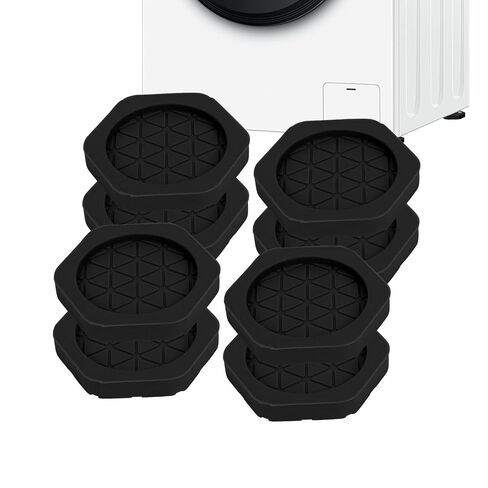 Anti Vibration Pad for Washing Machine, 4 Pack Rubber Washer Dryer Pedestal | Rubber Anti-Slip Shock Absorbing Pads, Stable & Noise Reduction Feet Pads for Washer Dryer Home Appliances in Kuwait