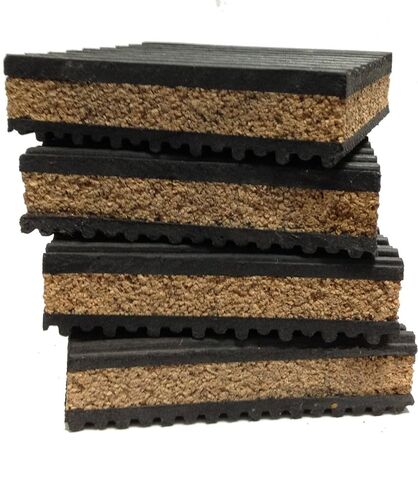 Cork/Rubber 2" x 2" Anti-Vibration Pad 4 Pack in Kuwait