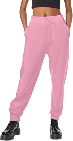 Petite Sweatpants For Women Baggy Plus Size Drawstring Cinch Bottoms Lightweight Athletic Joggers With Pockets in Kuwait