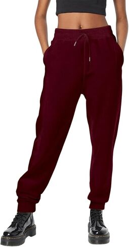 Petite Sweatpants For Women Baggy Plus Size Drawstring Cinch Bottoms Lightweight Athletic Joggers With Pockets in Kuwait