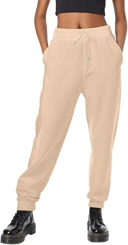 Petite Sweatpants For Women Baggy Plus Size Drawstring Cinch Bottoms Lightweight Athletic Joggers With Pockets in Kuwait