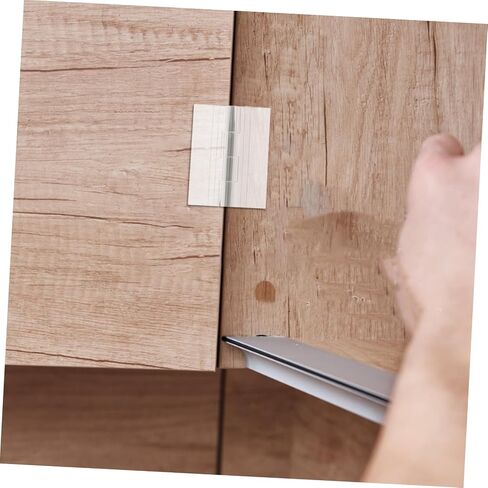 5pcs Self-Adhesive Hinges for Cabinet Doors Style Satin Continuous Hinge in Kuwait