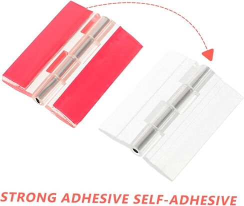 5pcs Self-Adhesive Hinges for Cabinet Doors Style Satin Continuous Hinge in Kuwait