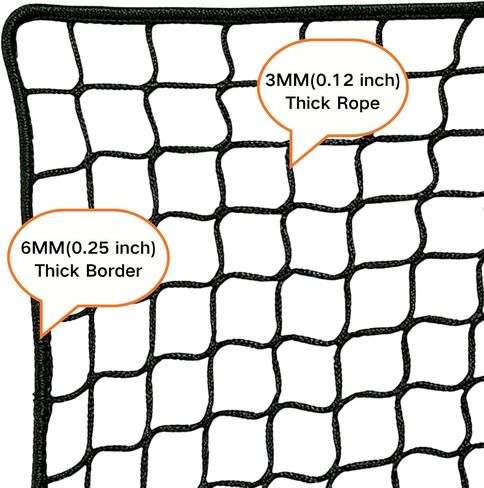 Golf Practice Net,10Ft,15Ft,20Ft,30Ft, 40Ft Sports Practice Barrier Net, Heavy Duty Hitting Net for Golf, Baseball, Hockey, Soccer and More Sports in Kuwait