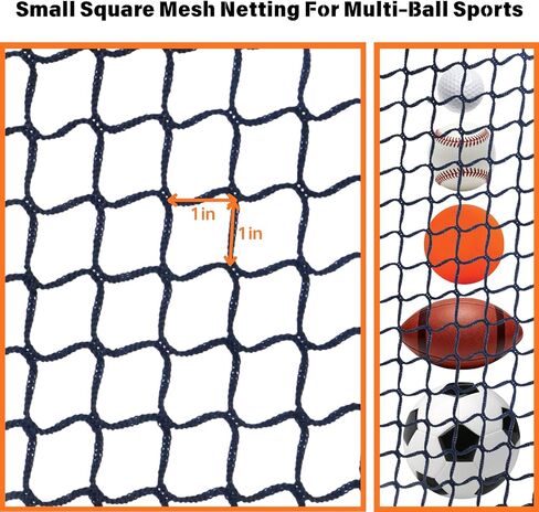 Golf Practice Net,10Ft,15Ft,20Ft,30Ft, 40Ft Sports Practice Barrier Net, Heavy Duty Hitting Net for Golf, Baseball, Hockey, Soccer and More Sports in Kuwait