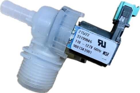 Dishwasher Part 33199046 9001343981 Metal Globe Valve 2-Port NPT 3/8" Inlet Threaded Outlet in Kuwait