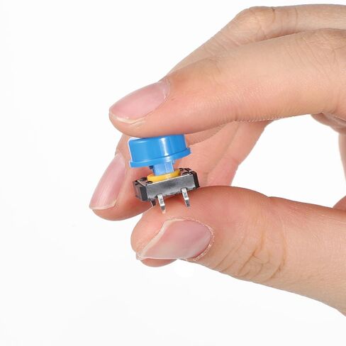 80 قطعة من مفاتيح اللباقة SMD PCB المؤقتة، مجموعة مفاتيح ضغط اللمس 12x12x7.3 مم، زر ضغط اللمس 4 دبوس مع 5 أغطية أزرار ملونة (8 قطع لكل واحدة) لمشاريع الإلكترونيات DIY، نماذج PCB الأولية in Kuwait