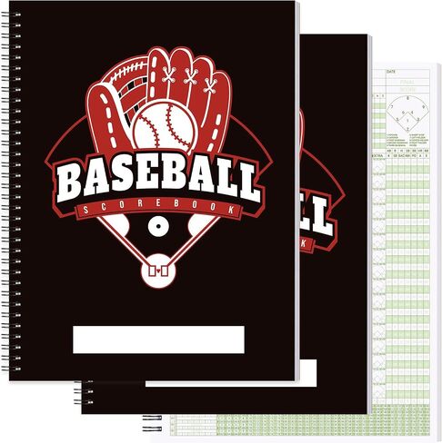 3 Pack 9x12 Baseball Scorebook, Softball Score Keeping Book, 35 Games 16 Players, Extra Innings, Baseball Stats Book for Youth, High School Adult Leagues in Kuwait